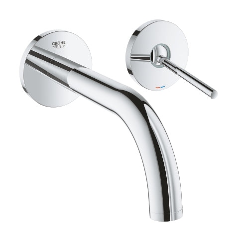 Grohe Atrio New two-hole wall-mounted basin mixer trim set M-Size 19287003 in StarLight Chrome