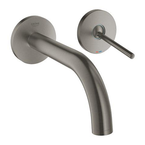 Grohe Atrio New two-hole wall-mounted basin mixer trim set M-Size 19287AL3 in Brushed Hard Graphite