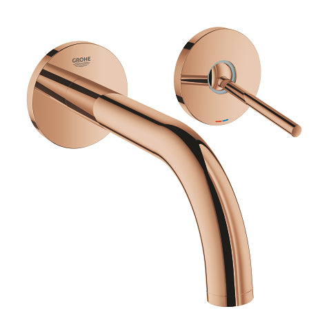 Grohe Atrio New two-hole wall-mounted basin mixer trim set M-Size 19287DA3 in Warm Sunset