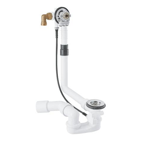 Grohe bath inlet waste and overflow valve 1 1/2 inch 28990000 in StarLight Chrome
