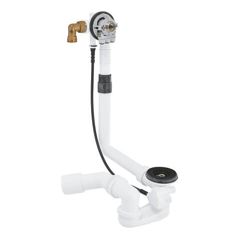 Grohe bath inlet waste and overflow valve 1 1/2 inch 289902430 in Matt Black
