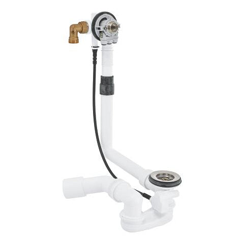 Grohe bath inlet waste and overflow valve 1 1/2 inch 28990DC0 in SuperSteel