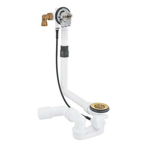 Grohe bath inlet waste and overflow valve 1 1/2 inch 28990GN0 in Brushed Cool Sunrise