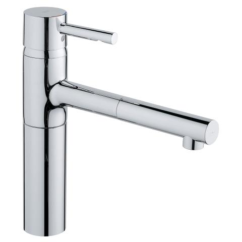 Grohe Essence basin mixer with pull-out spray 32171000 in StarLight Chrome