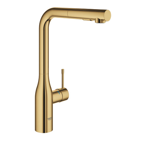 Grohe Essence kitchen sink mixer dual spray pull-out 30504GL0 in Cool Sunrise