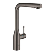 Grohe Essence kitchen sink mixer dual spray pull-out 30504A00 in Hard Graphite