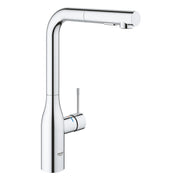 Grohe Essence kitchen sink mixer L-spout dual spray pull-out 30504000 in StarLight Chrome