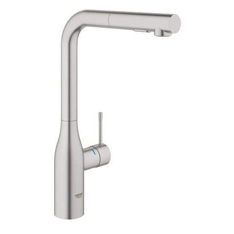 Grohe Essence kitchen sink mixer dual spray pull-out 30504DC0 in Supersteel