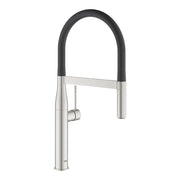Grohe Essence kitchen sink mixer professional spray medium spout 30503DC0 in Supersteel