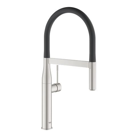 Grohe Essence kitchen sink mixer professional spray medium spout 30503DC0 in Supersteel