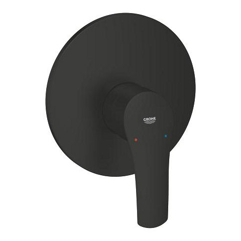 Grohe Eurosmart concealed shower mixer trim set 194512433 in Matt Black