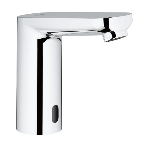 Grohe Eurosmart Cosmopolitan E infra-red electronic basin mixer hidden mixing device 36330001 in StarLight Chrome