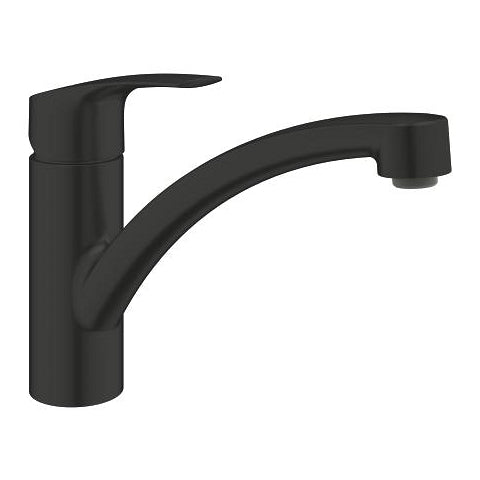Grohe Eurosmart kitchen sink mixer low spout 332812433 in Matt Black