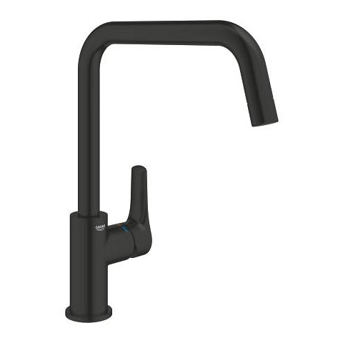 Grohe Eurosmart kitchen sink mixer U-spout 305672430 in Matt Black