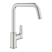 Grohe Eurosmart kitchen sink mixer U-spout 30567DC0 in SuperSteel