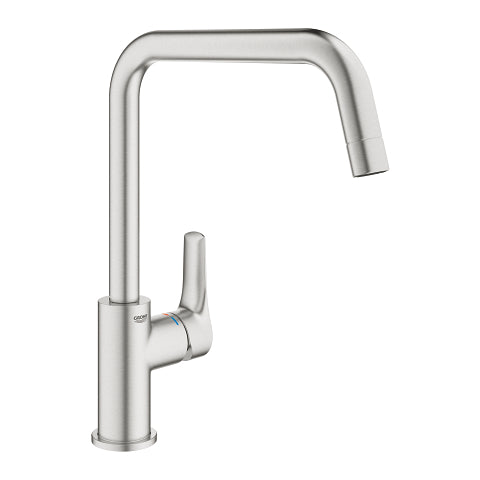 Grohe Eurosmart kitchen sink mixer U-spout 30567DC0 in SuperSteel