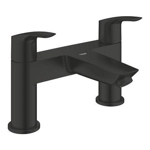Grohe Eurosmart two-hole bath filler 250982433 in Matt Black