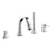 Grohe Grandera four-hole bath trim set 19936000 in StarLight Chrome