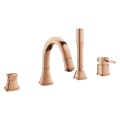 Grohe Grandera four-hole bath trim set 19936DA0 in Warm Sunset