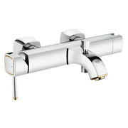 Grohe Grandera exposed bath shower mixer 23317IG0 in Chrome/Gold