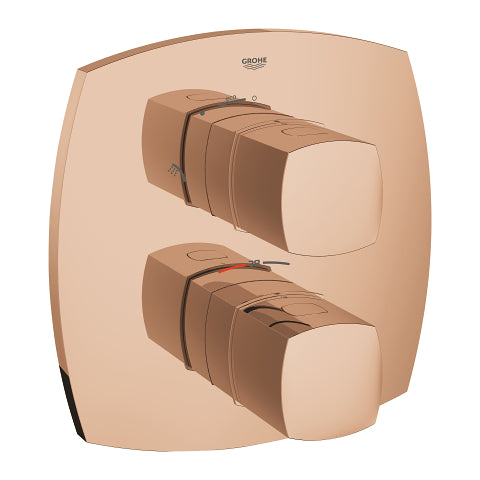 Grohe Grandera thermostatic bath trim set for Rapido 19948DA0 in Warm Sunset