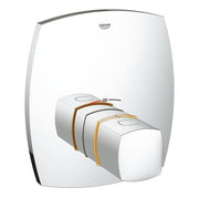 Grohe Grandera thermostatic trim for Rapido central multiport 19941IG0 in Chrome/Gold