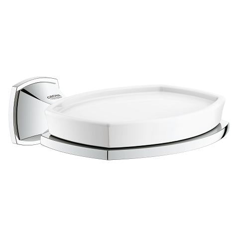Grohe Grandera soap dish with holder 40628000 in StarLight Chrome