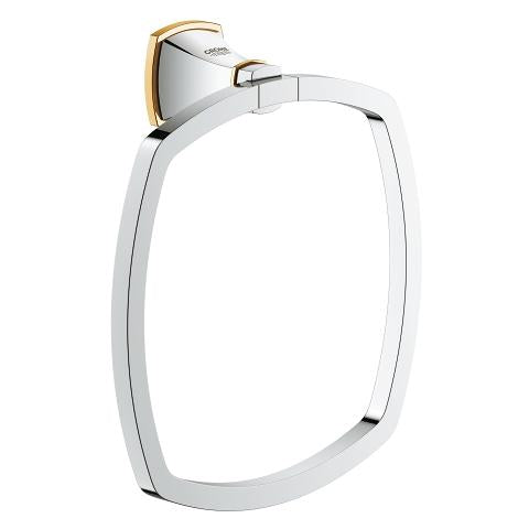 Grohe Grandera towel ring 40630IG0 in Chrome/Gold
