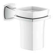Grohe Grandera tumbler with holder 40626000 in StarLight Chrome