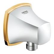 Grohe Grandera shower wall union 27970IG0 in Chrome/Gold