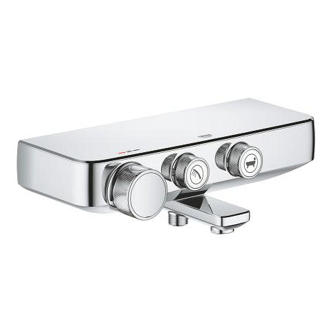 Grohe Grohtherm SmartControl exposed thermostatic bath mixer 34718000 in StarLight Chrome