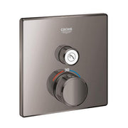 Grohe Grohtherm SmartControl square thermostatic trim set 1 control 29123A00 in Hard Graphite
