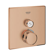 Grohe Grohtherm SmartControl square thermostatic trim set 1 control 29123DL0 in Brushed Warm Sunset