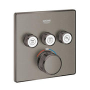 Grohe Grohtherm SmartControl square thermostatic trim set 3 controls 29126AL0 in Brushed Hard Graphite