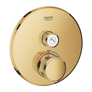 Grohe Grohtherm SmartControl round thermostatic trim set 1 control 29118GL0 in Cool Sunrise