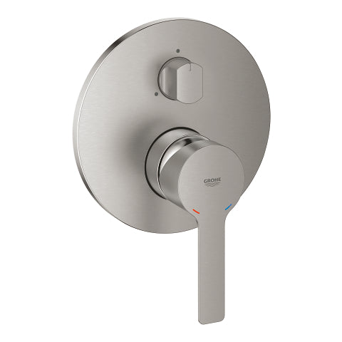 Grohe Lineare concealed three-way diverter trim 24095DC1 in SuperSteel