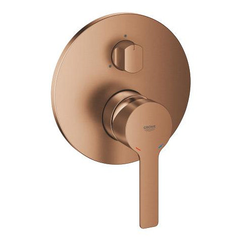 Grohe Lineare concealed three-way diverter trim 24095DL1 in Brushed Warm Sunset
