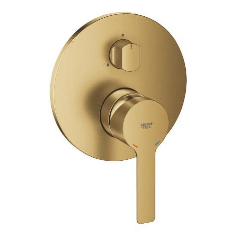 Grohe Lineare concealed three-way diverter trim 24095GN1 in Brushed Cool Sunrise