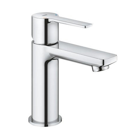 Grohe Lineare basin mixer XS-Size with push-open waste 23791001 in StarLight Chrome