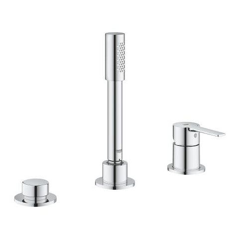 Grohe Lineare three-hole bath mixer 19965001 in StarLight Chrome