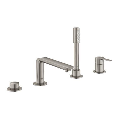 Grohe Lineare four-hole bath mixer 19577DC1 in SuperSteel