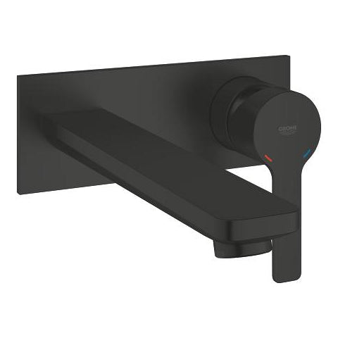 Grohe Lineare wall-mounted basin mixer trim set L-Size 234442431 in Matt Black