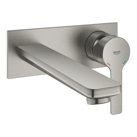 Grohe Lineare wall-mounted basin mixer trim set L-Size 23444DC1 in SuperSteel