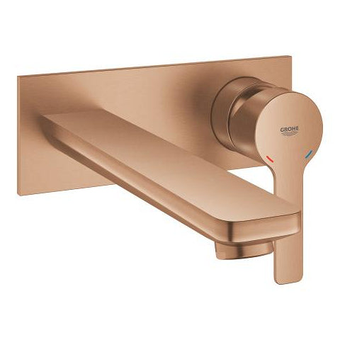 Grohe Lineare wall-mounted basin mixer trim set L-Size 23444DL1 in Brushed Warm Sunset