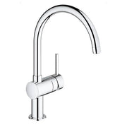 Grohe Minta kitchen sink mixer C-spout 32917000 in StarLight Chrome