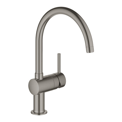 Grohe Minta kitchen sink mixer C-spout 32917AL0 in Brushed Hard Graphite