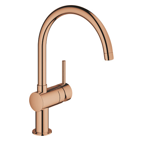 Grohe Minta kitchen sink mixer C-spout 32917DA0 in Warm Sunset