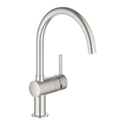 Grohe Minta kitchen sink mixer C-spout 32917DC0 in SuperSteel