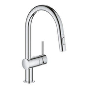 Grohe Minta kitchen mixer C-spout pull-out spray 32321002 in StarLight Chrome