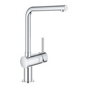 Grohe Minta kitchen sink mixer L-spout 31375000 in StarLight Chrome